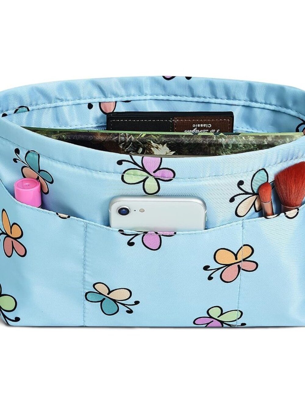 Premium Nylon Purse Organizer Tote Handbag Insert Organizers Bag in Bag Zipper 1 - Picture 7 of 7